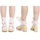 Iris Corolla Tulips Chunky Heel Shoes(Reservation/5 Colours/Full Payment Without Shipping)